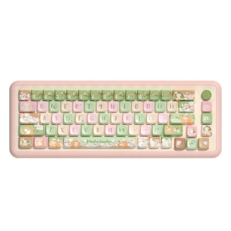 Mu Xia Garden summer garden design key cap set for mechanical keyboards