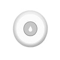 Compact wireless water leakage detection sensor with ZIGBEE3.0 connectivity for mobile phone alerts.