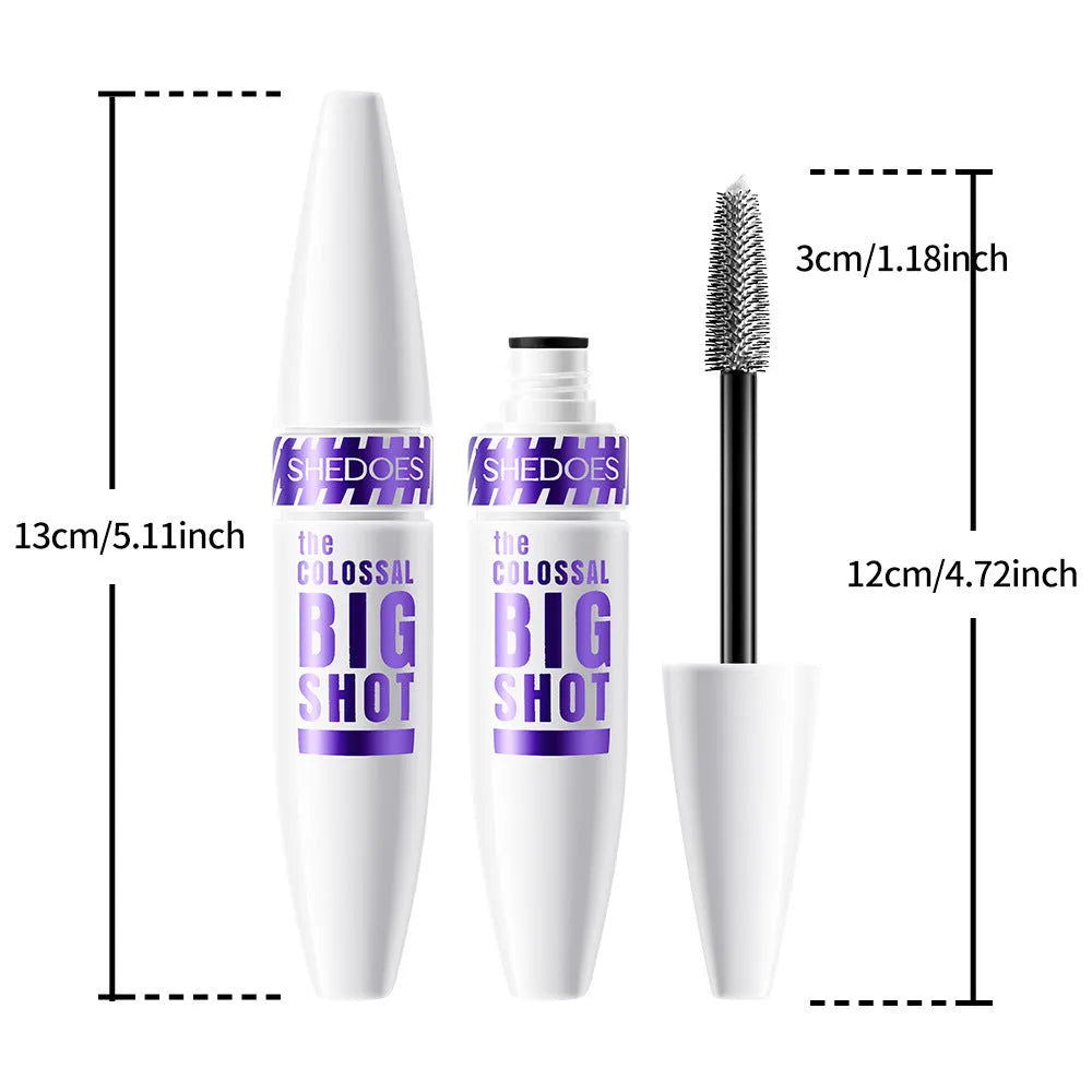 10ml white waterproof mascara tube with applicator for eyelash curling and shaping