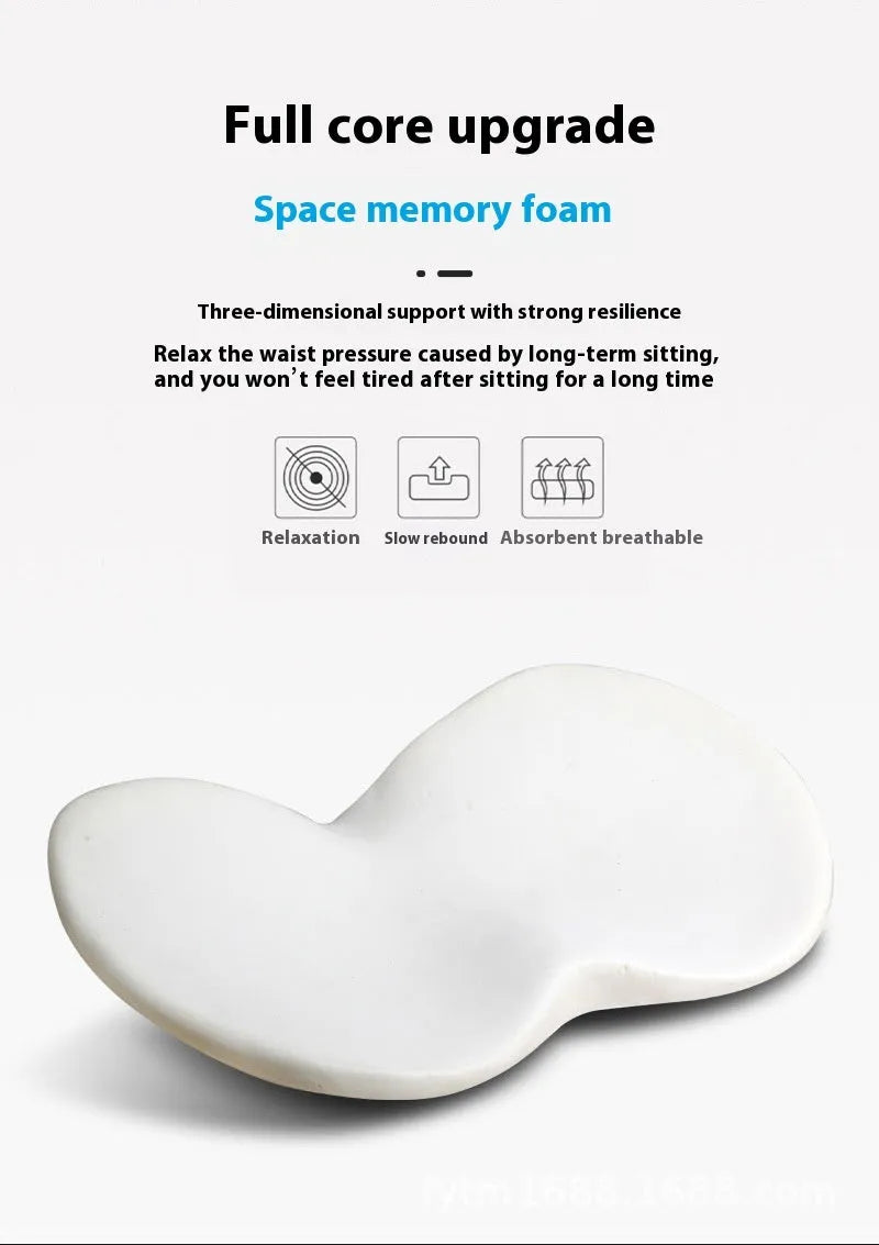 Memory foam car cushion in beige, black, brown and red colour options
