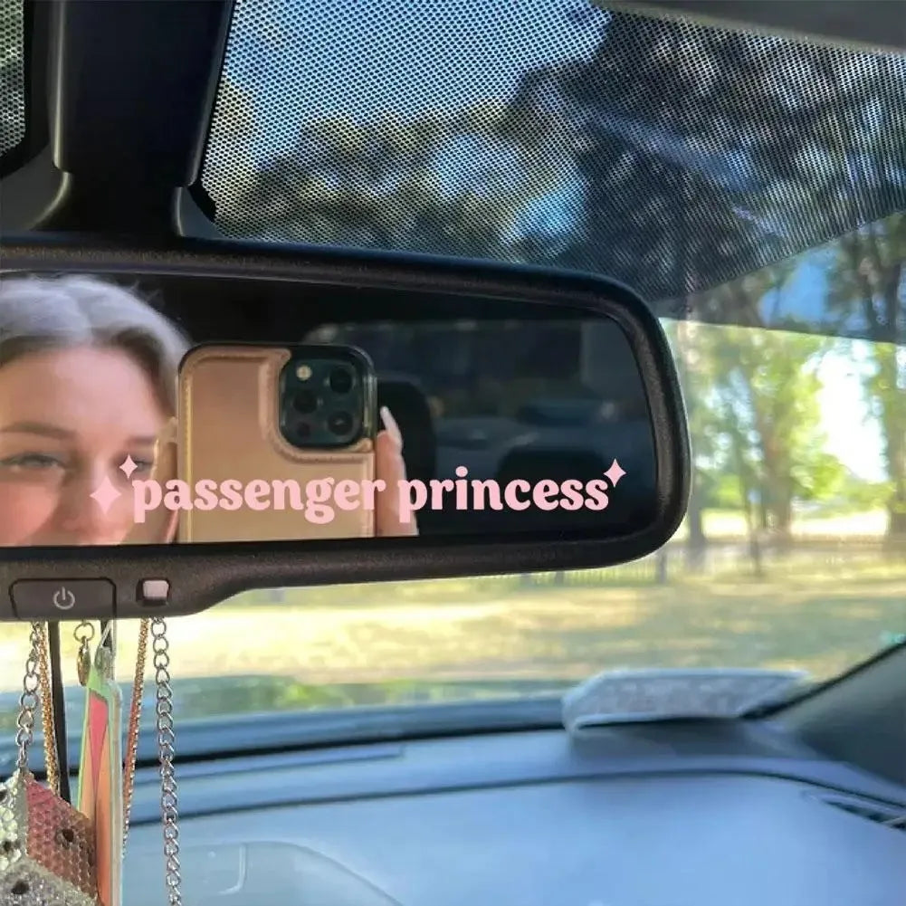 Car interior decoration sticker with English text pattern in choice of colours