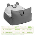 Removable washable dog car kennel in beige colours showing M and L size options for vehicle travel