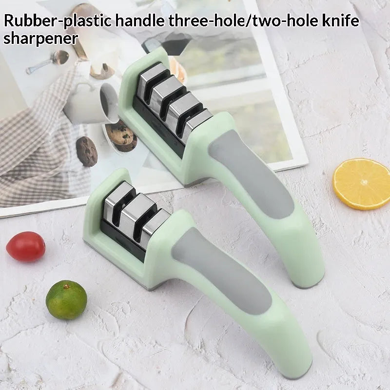 Multi-function kitchen knife sharpener with two-stage mouth colour box in modern minimalist style