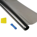 Black PET car sun film roll 50x300cm with 80% heat insulation and UV protection