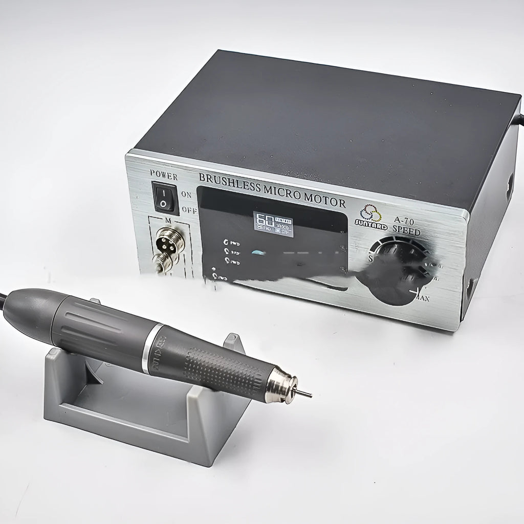 Dental sander touch screen polishing machine with 160W motor and 1000-60000rpm speed control