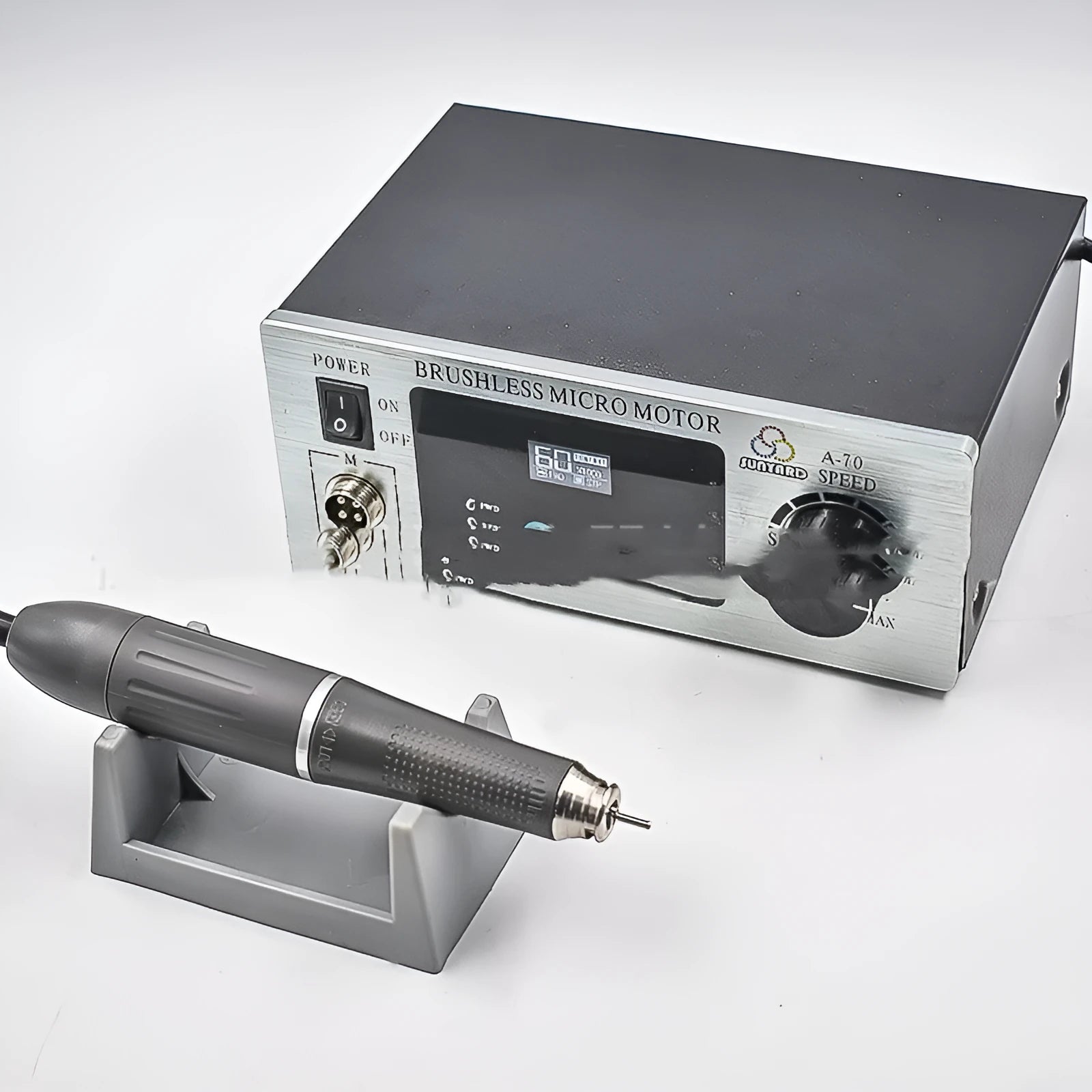Dental sander touch screen polishing machine with 160W motor and 1000-60000rpm speed control