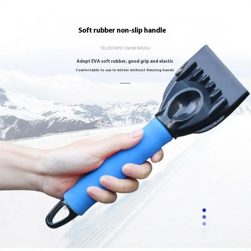 Car de-icing plastic spatula snow shovel tool for windscreen glass cleaning