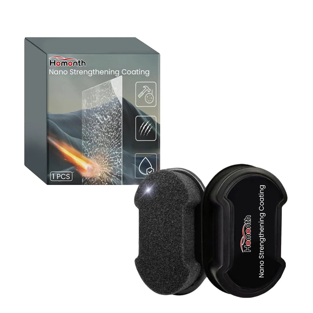Rectangular car cleaning sponge for windshield and vehicle window maintenance with hydrophobic properties
