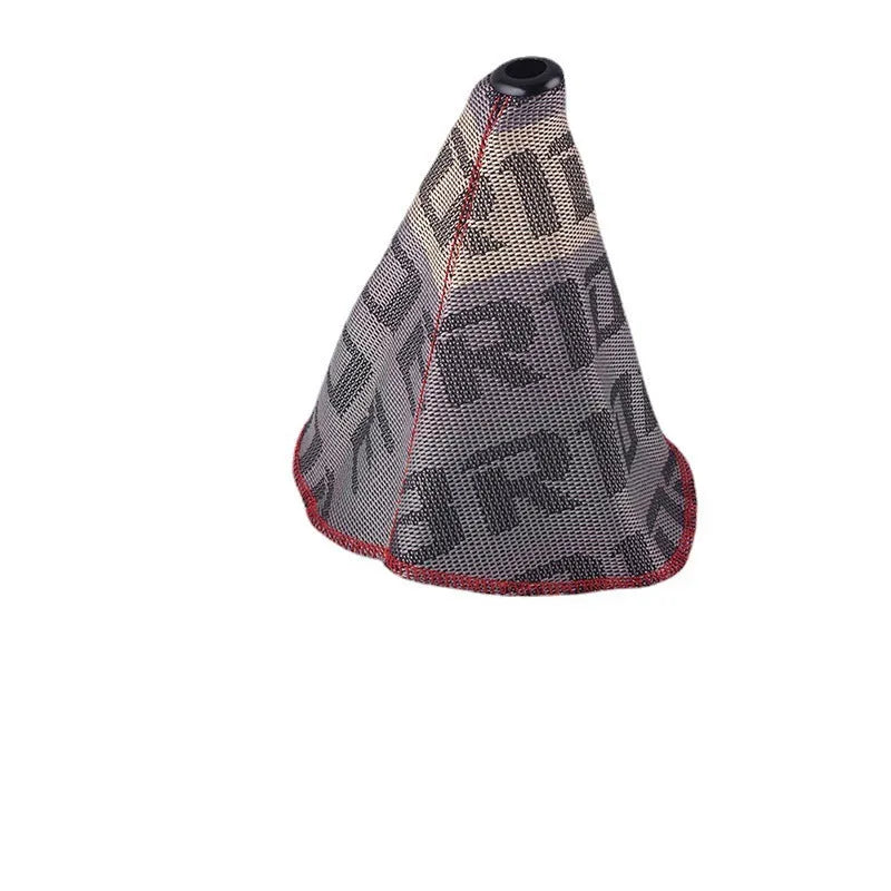 Canvas dust cover for racing car seat headrest in multiple colour options.