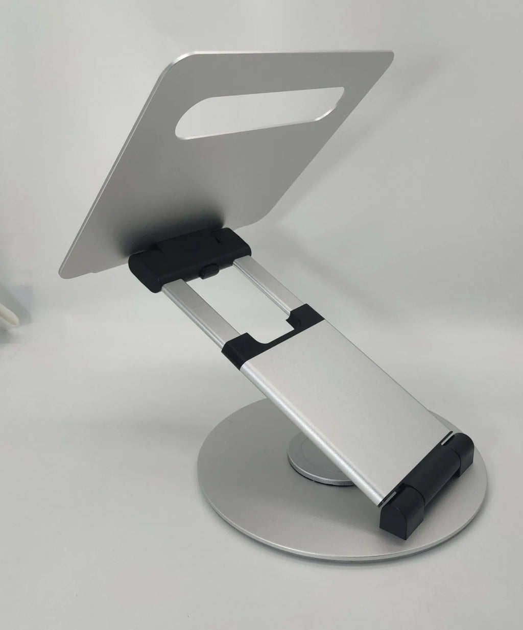 Aluminium alloy laptop stand with adjustable base, 27.5 x 24cm, in silver, grey or rose gold