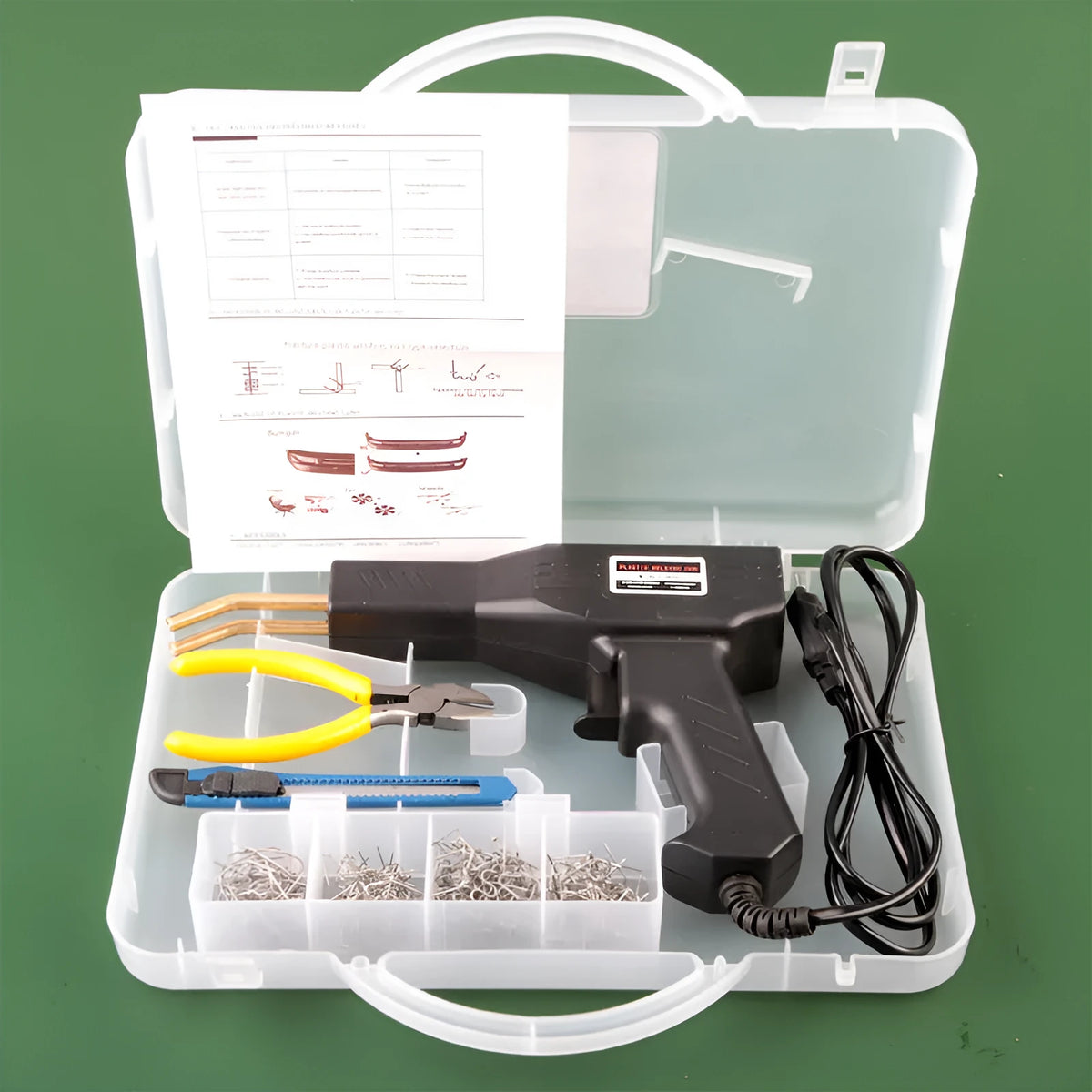 Plastic welding equipment car bumper repairing machine 28.5x19x4.5cm 50Hz in black