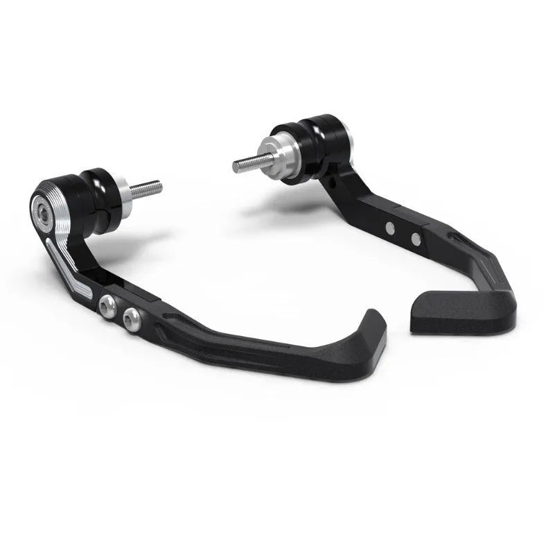Pair of black CNC aluminium bow protection guards for Honda CBR650F CBR650R motorcycle
