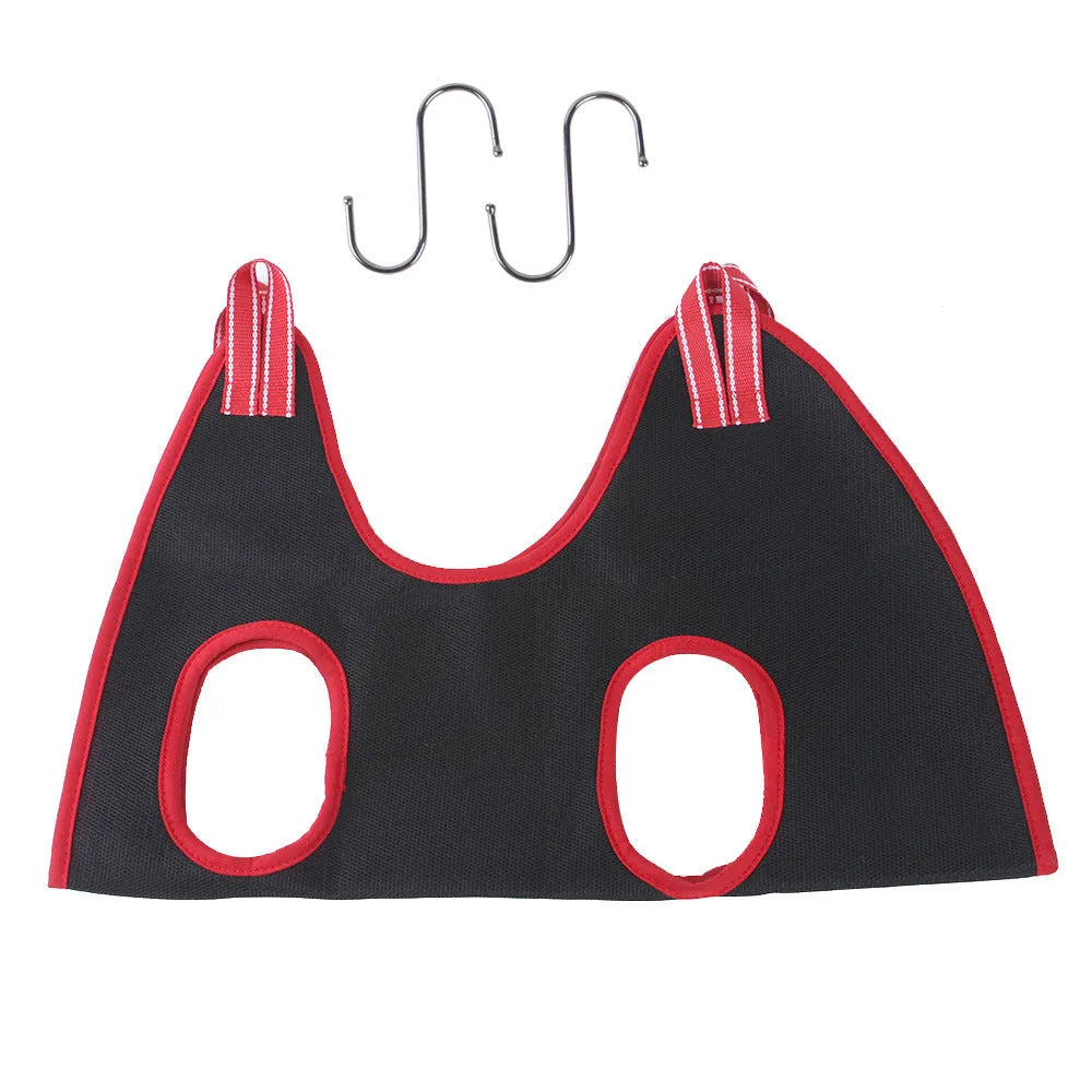 Pet grooming hammock restraint bag for cats and small dogs in four sizes for safe nail trimming and bathing