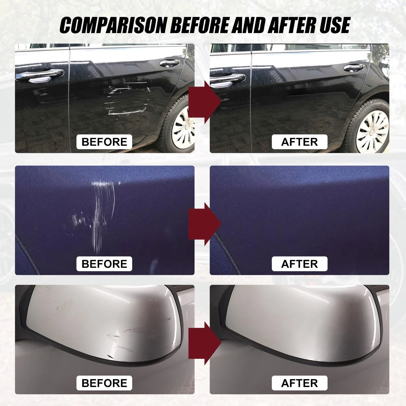 60ml car scratch repair wax bottle for automotive paint surface maintenance
