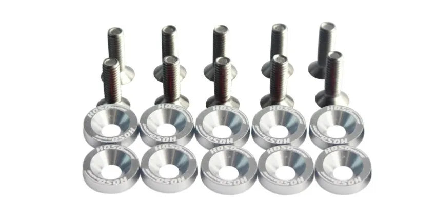 Car modification gasket screw washer kit showing 10 pieces in selected colour option