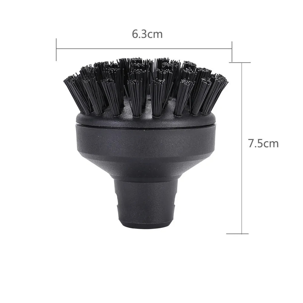 Steam cleaner brush head set with large round brush and colour-coded small brushes for SC1 SC2 SC3 SC4 SC5 CTK10