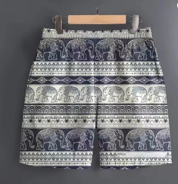 Men's polyester outdoor shorts in multiple patterns and colours with size range S to 5XL
