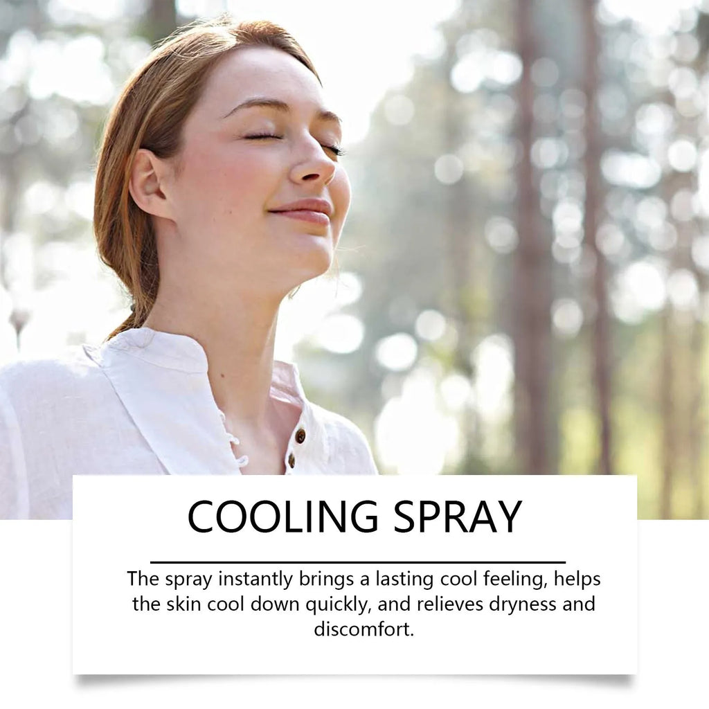 50ml summer cooling spray bottle with mint extract for outdoor personal refreshment