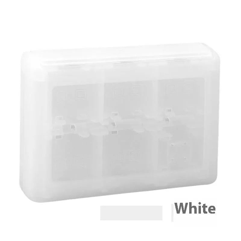 NDS 3DS 28 24-in-1 game card storage box in black measuring 12.7cm x 9cm