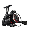 All-metal fishing spinning reel with telescopic fishing rod in four series options