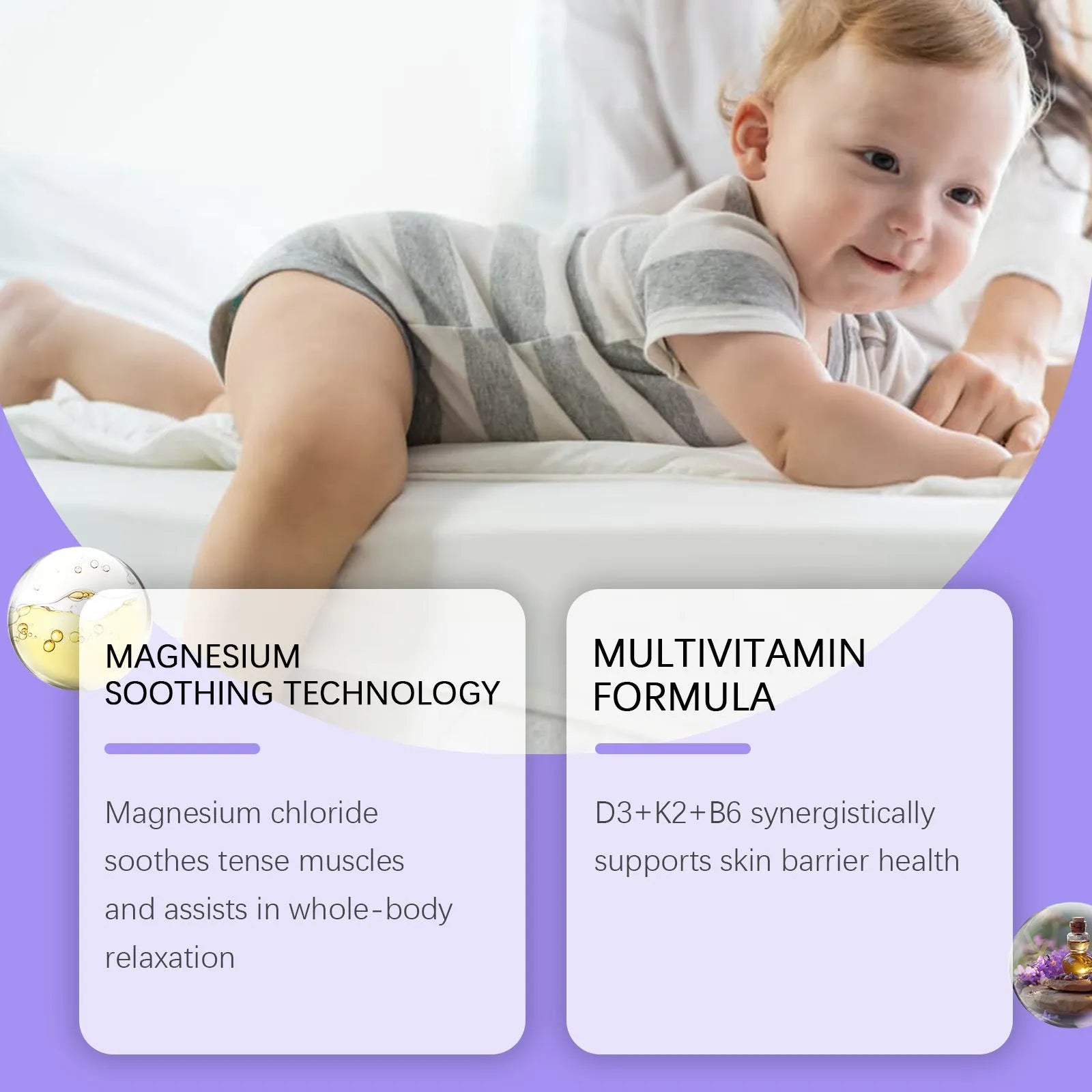 114g jar of magnesium cream for kids with vitamins D3 and K2