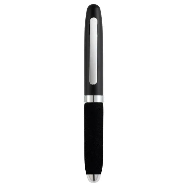 Metal-capped EVA ballpoint pen with a 1.0mm bullet tip, shown in a choice of ink colours.