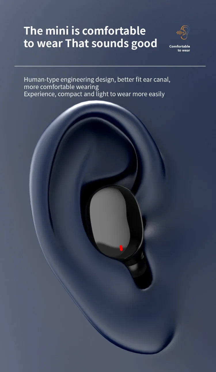 E9S TWS in-ear Bluetooth headset black plastic noise reduction low latency