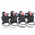 Small dog poodle shoes in blue or black canvas, anti-slip anti-dirty, sizes 1 to 5, pack of 4