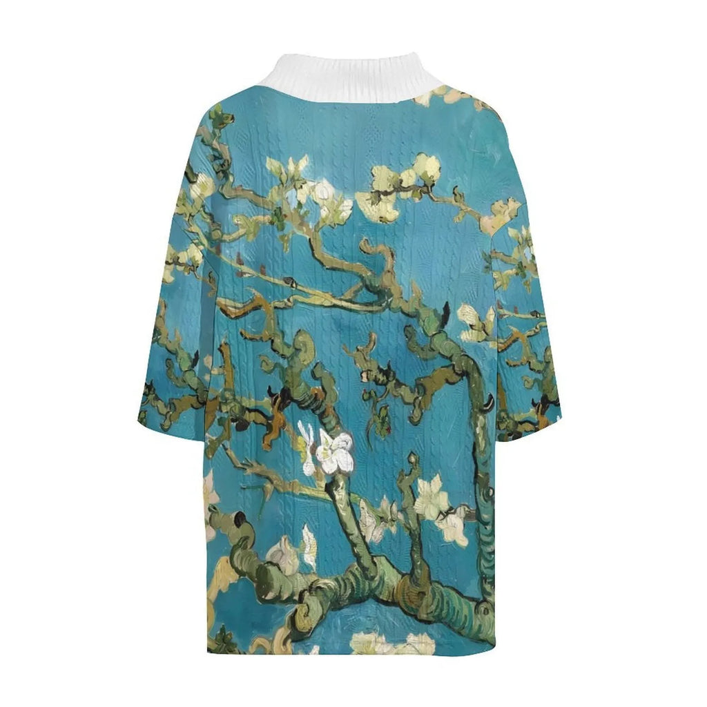 Men's peacock blue knitted shorts casual suit with a T-shirt top.