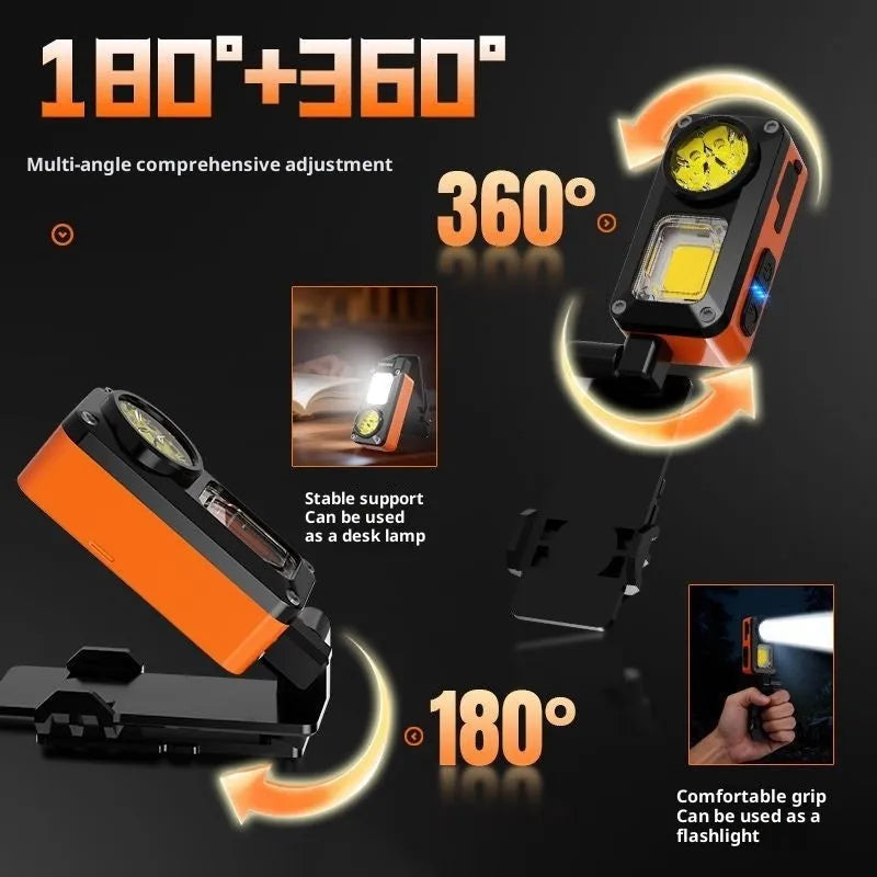 Waterproof rechargeable sensor headlamp for night fishing outdoor use