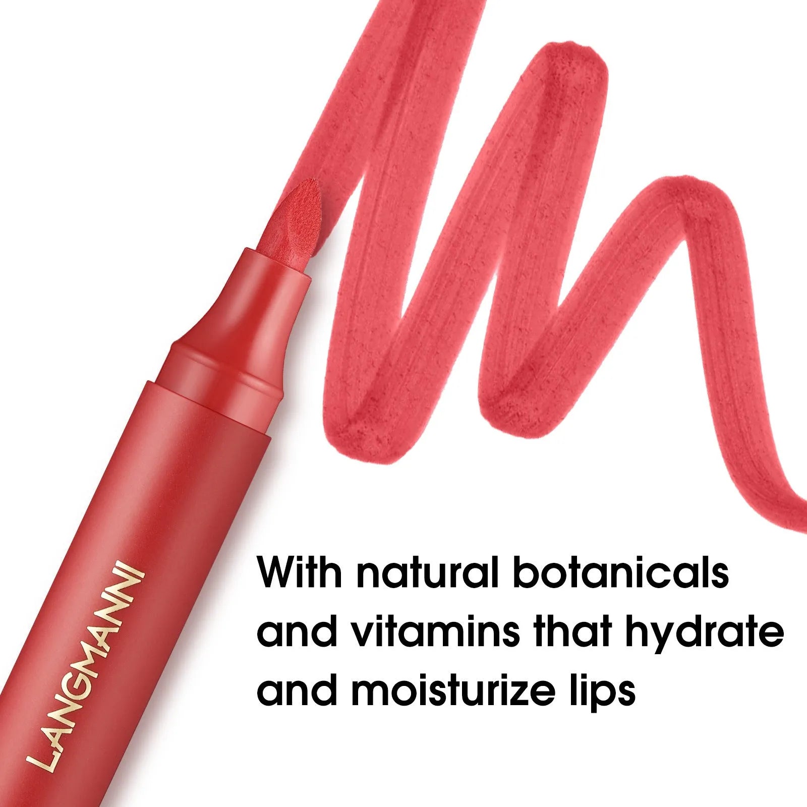 Liquid lip liner waterproof lifting 3ml in three colour styles for defined lip contour