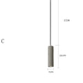 Concrete stick light with adjustable marble chandelier in glossy or stomata finishes