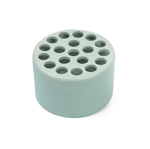 Plastic spiral stem bracket in green for flower arrangement, two sizes available