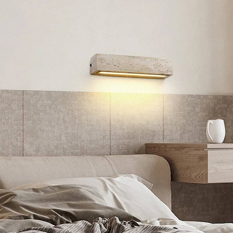 Modern simplicity bedside wall lamp in 24cm or 42cm with 3 colour light and 220V voltage