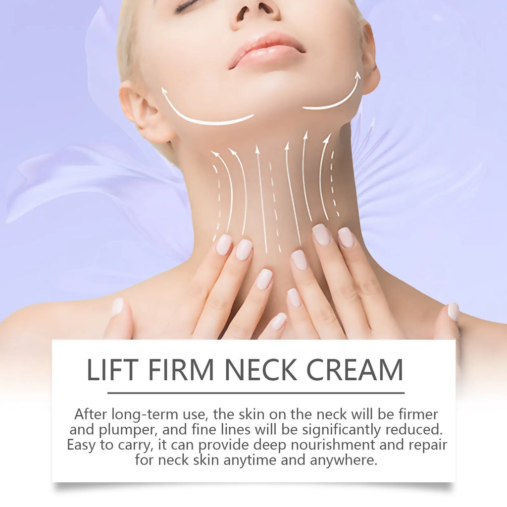 50g neck skin cream jar with coffee extract and hydrolysed hyaluronic acid for moisturising skincare