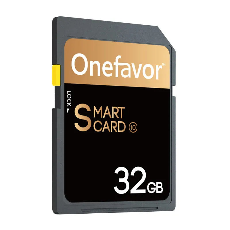 SD to PCMCIA adapter card with stainless steel housing and inserted 32GB SD card for Mercedes-Benz vehicles.