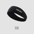 Seamless knitted exercise hair band in black, grey, or blue for running and cycling