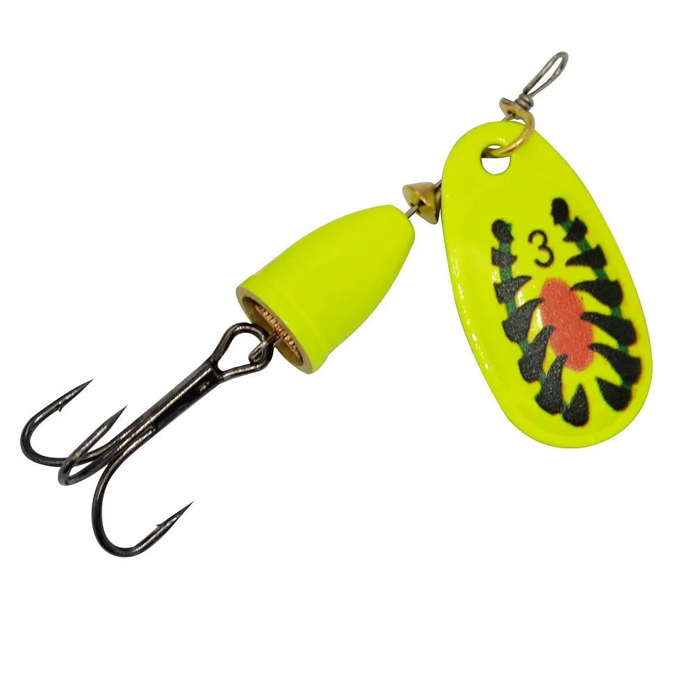 Composite rotating sequins copper bell metal fishing lure in seven colour options