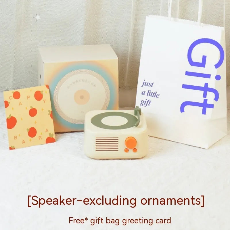 Pufferfish Cappella Round X17 Bluetooth speaker in Christmas gift box, 114 * 110 * 62mm, Bluetooth 5.3, 1000mAh.