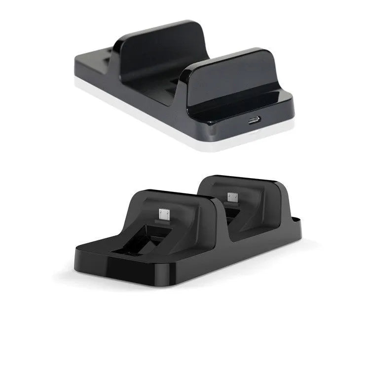 Black plastic double handle fixed charger for PS4 console made from ABS material