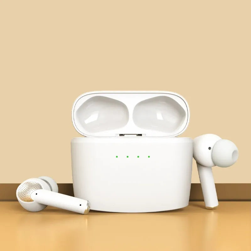 Wireless noise cancelling Bluetooth earbuds with in-ear design and 15m range