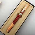 Wooden pen with metal barrel presented with a gift bag for office and finance professionals