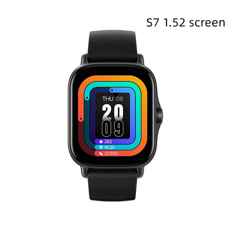GT20 Smart Watch with black silicone strap and 1.75-inch touchscreen displaying health metrics.