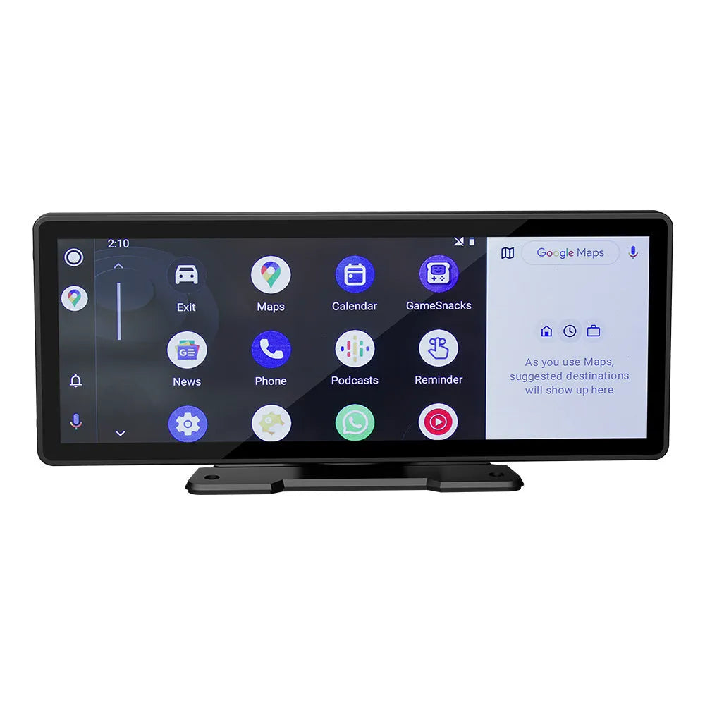 10.26-inch LED wireless Carplay car MP5 player with reversing video assistance and dual-channel input