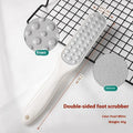 Double-sided stainless steel foot grinder for callus removal in black and white colour options