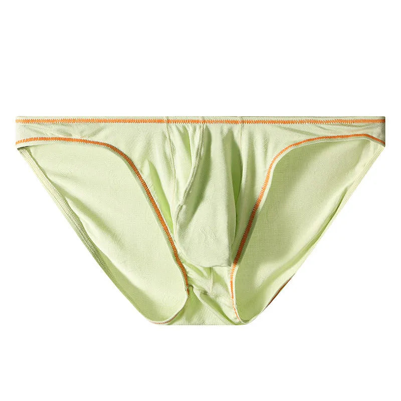 Men's ice silk butt-lift underwear in modal fabric showing colour options and contour design