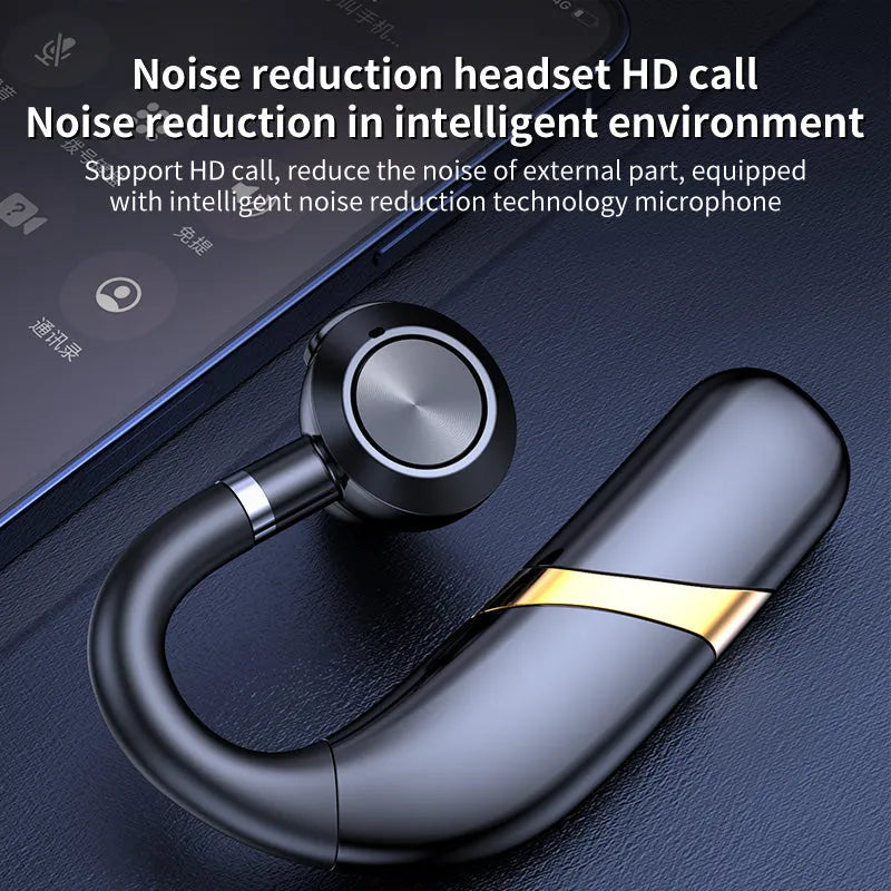 X9 hanging ear single ear Bluetooth headset in black with charging compartment