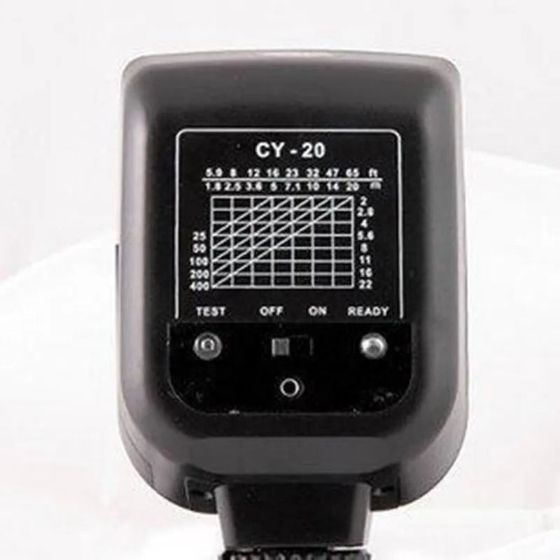 SLR camera flash accessory with tilt head shown at 90-degree angle for bounce flash