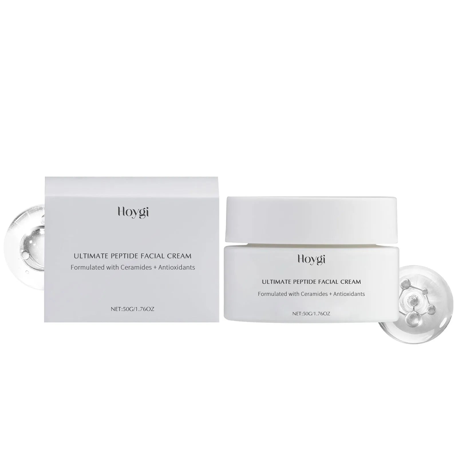 Deep Nourishing Moisturizing Facial Cream 50g jar with Ceramide NP and peptides