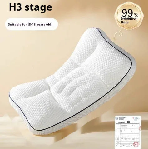 Children's dual-sided antibacterial neck pillow with cold and warm surfaces for ages 1-6 years